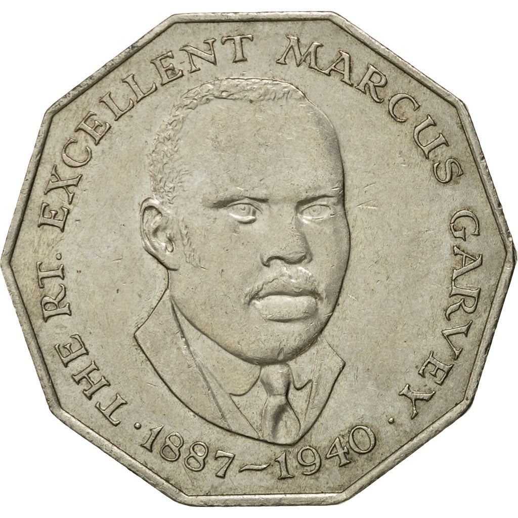 Jamaica | 50 Cents Coin | Marcus Garvey | Km:65 | 1975 - 1990