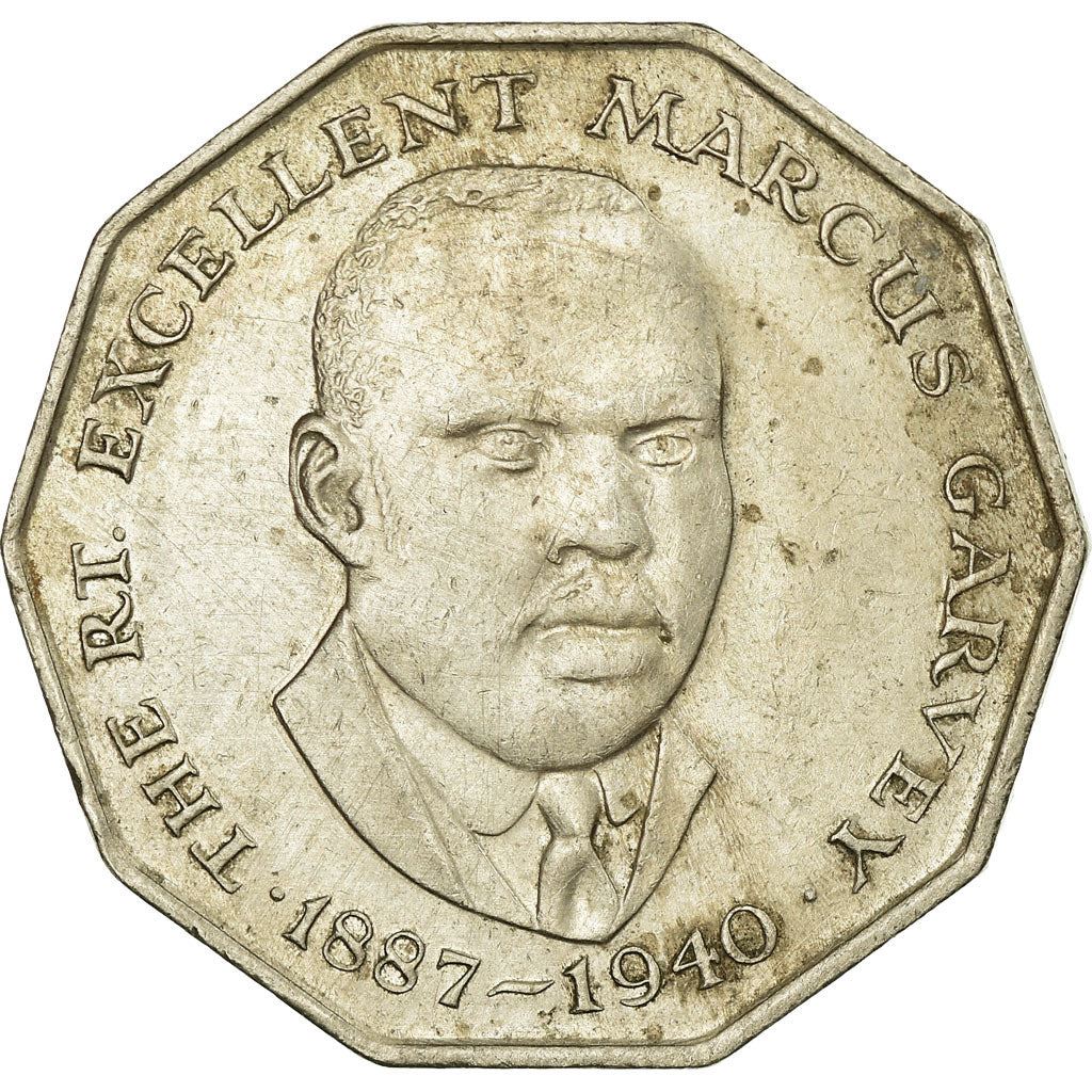 Jamaica | 50 Cents Coin | Marcus Garvey | Km:65 | 1975 - 1990