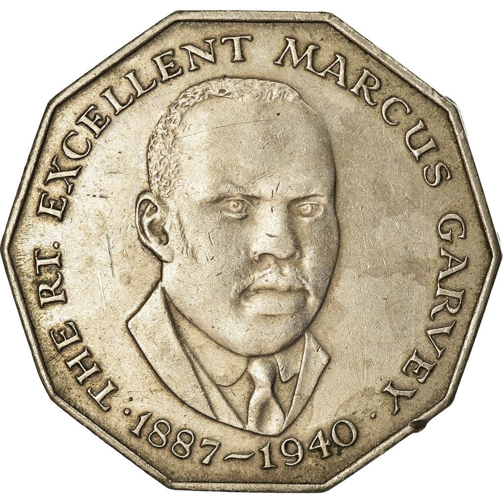 Jamaica | 50 Cents Coin | Marcus Garvey | Km:65 | 1975 - 1990