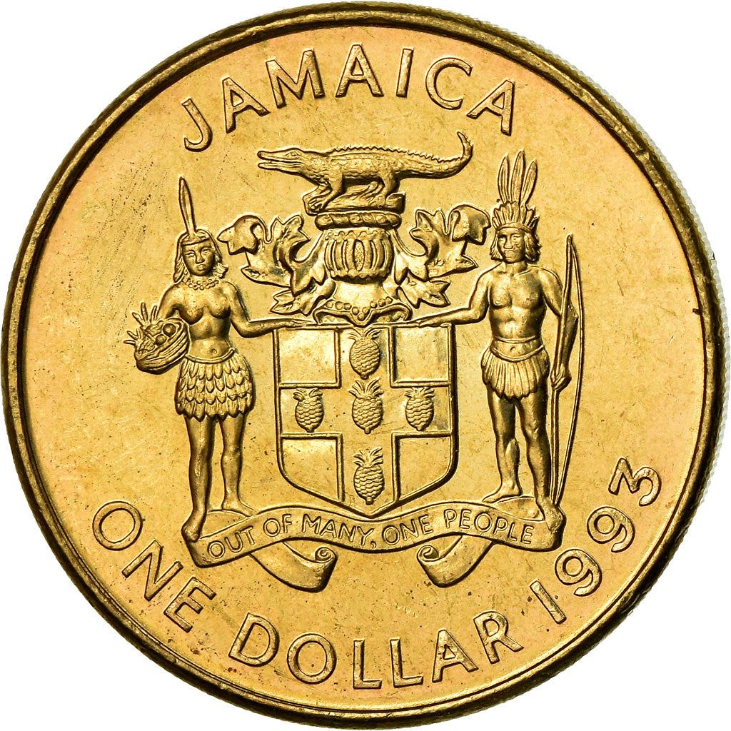 Jamaica Coin | 1 Dollar Coin | Sir Alexander Bustamante | KM145 | 1990 - 1993