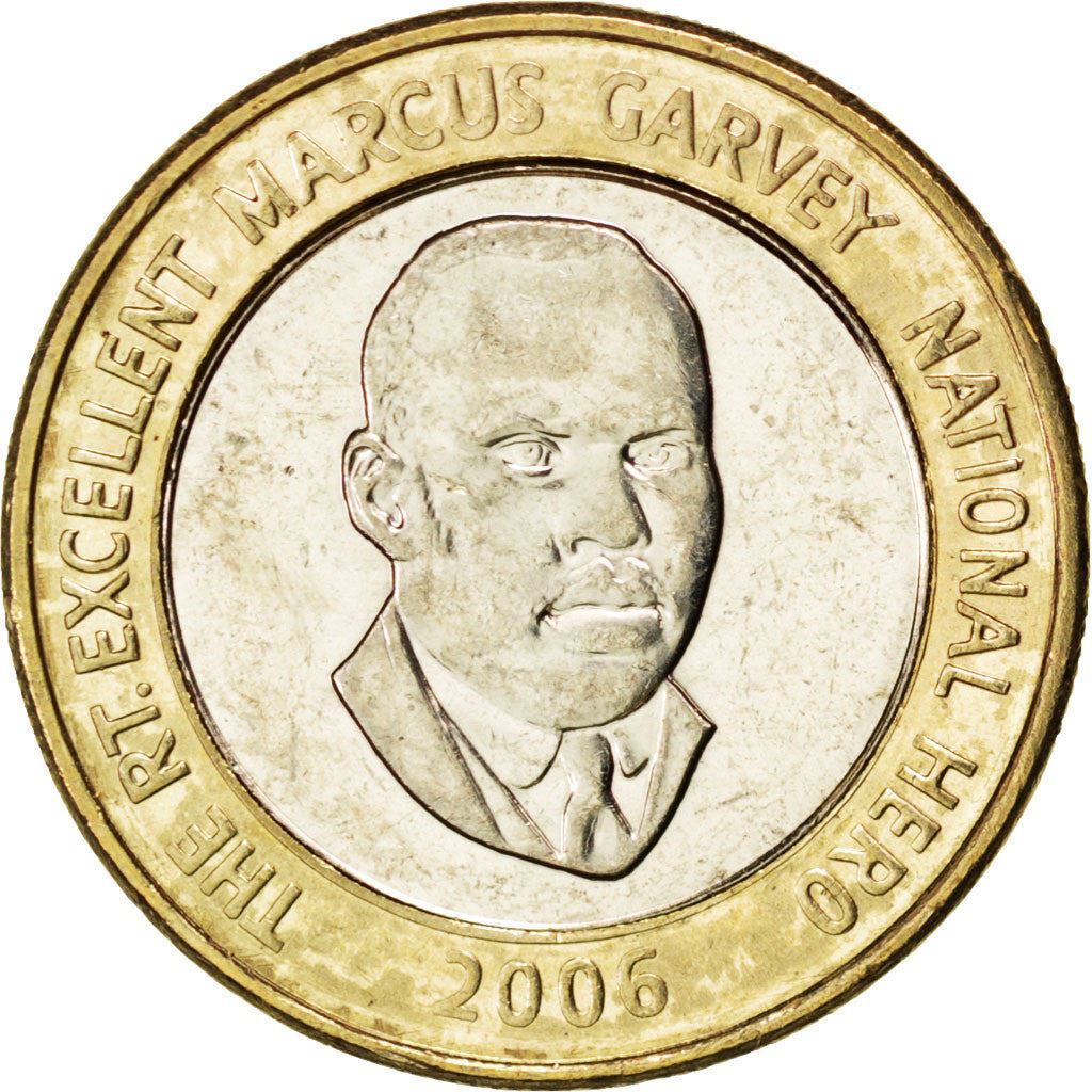 Jamaica Coin | 20 Dollars Coin | Marcus Garvey | KM182 | 2000 - 2008