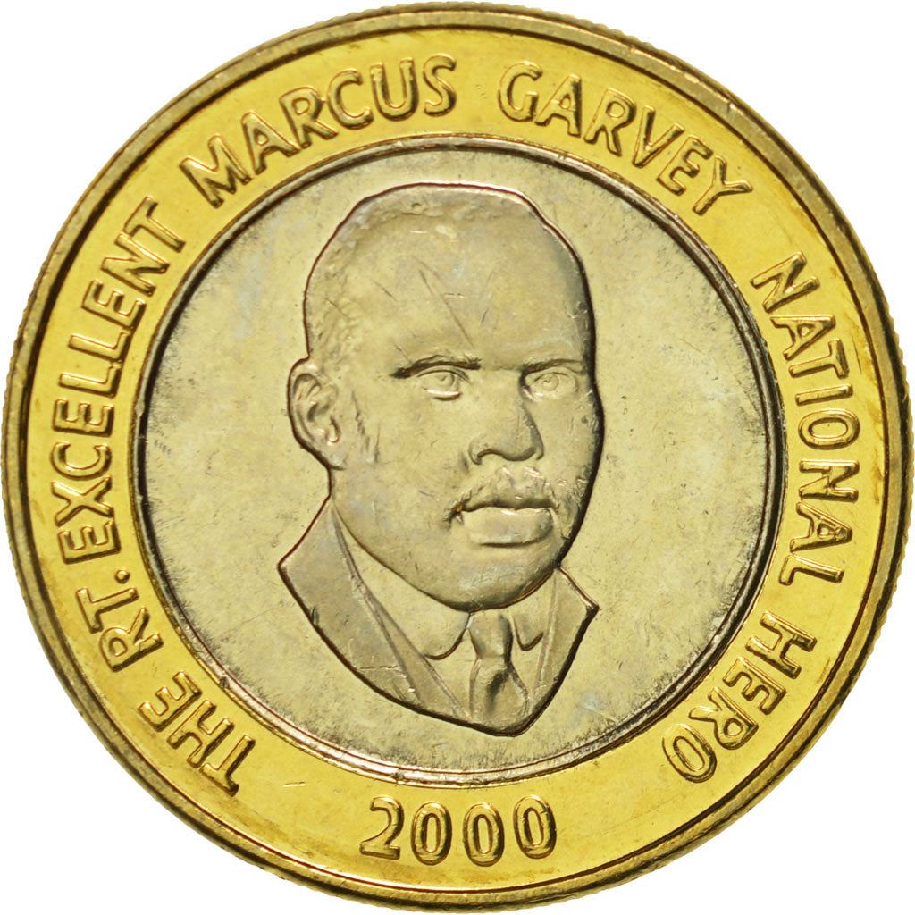 Jamaica Coin | 20 Dollars Coin | Marcus Garvey | KM182 | 2000 - 2008