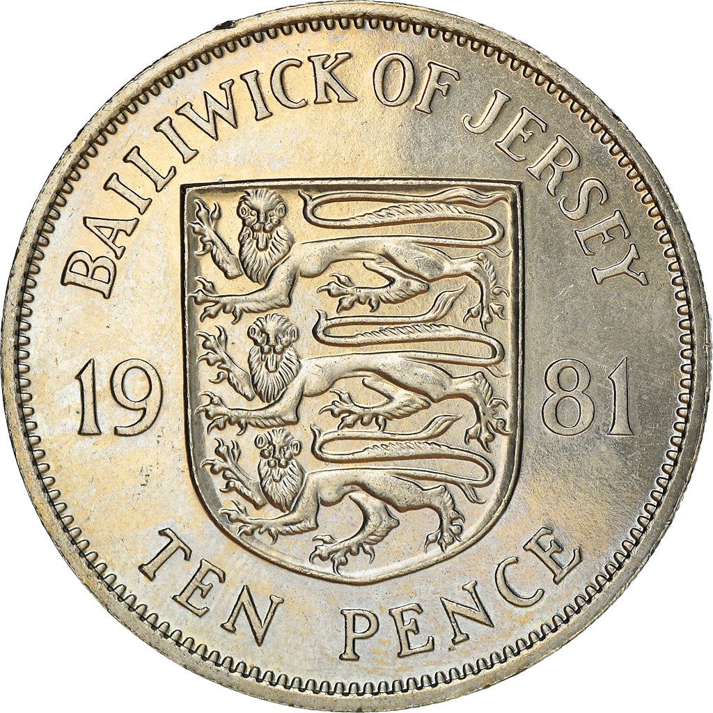 Jersey 10 Pence Coin | Queen Elizabeth II | KM49 | 1981