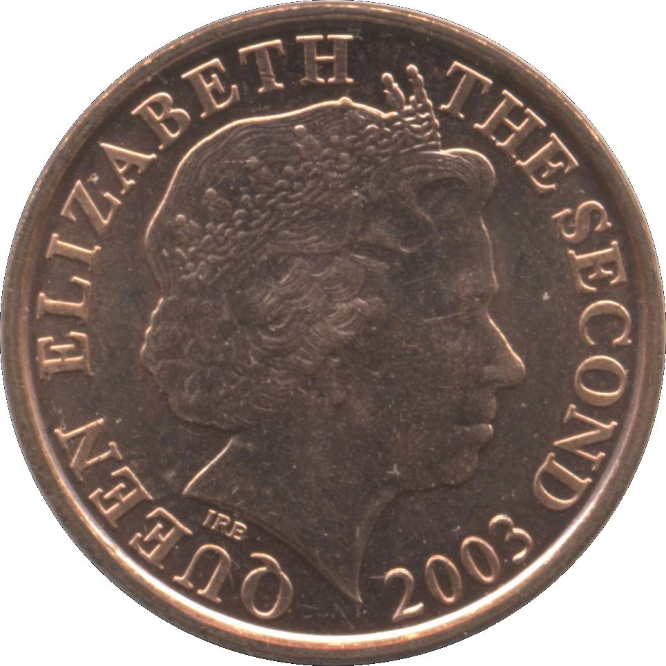 Jersey Coin Islander 1 Penny | Queen Elizabeth II | Le Hocq Watch Tower | KM103 | 1998 - 2016