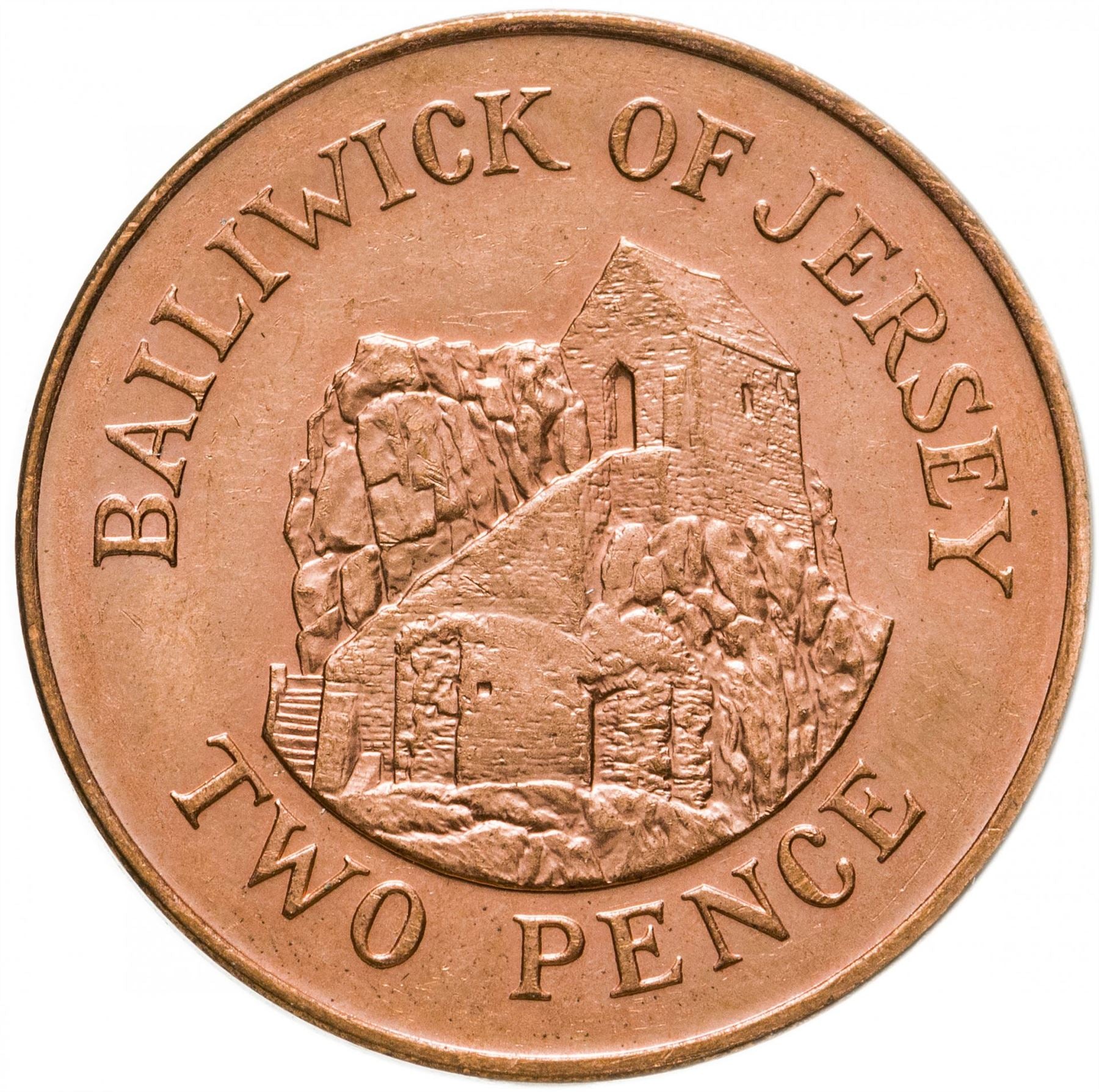 Jersey Coin Islander 2 Pence | Queen Elizabeth II | Saint Helier | KM104 | 1998 - 2016