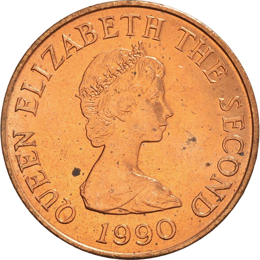 Jersey Coin Islander 2 Pence | Queen Elizabeth II | Saint Helier | KM55 | 1983 - 1992