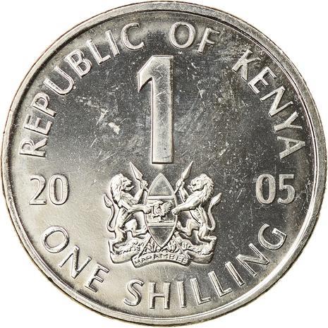 Kenya 1 Shilling | Mzee Jomo Kenyata Coin | KM34 | 2005 - 2010