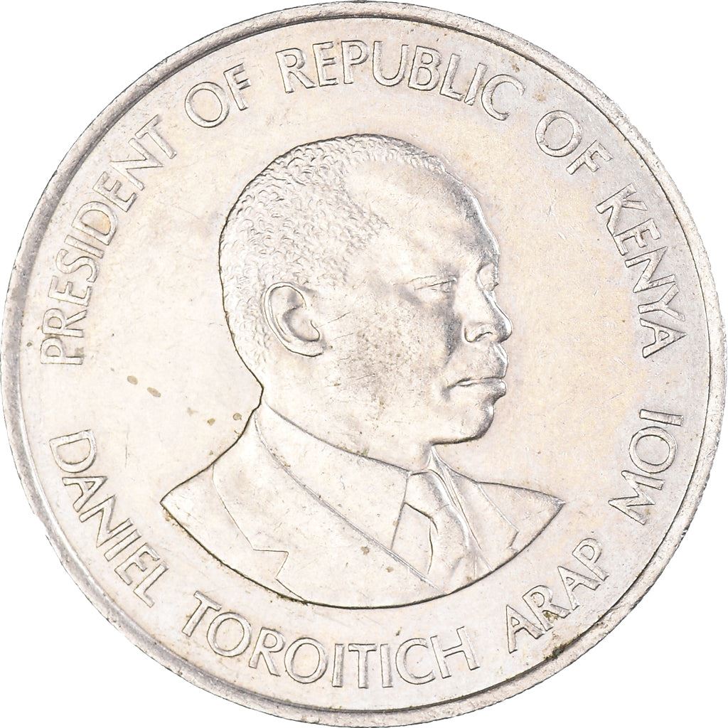 Kenya 1 Shilling | President of Kenya 1989 - 2002 Coin | KM20 | 1978 - 1989