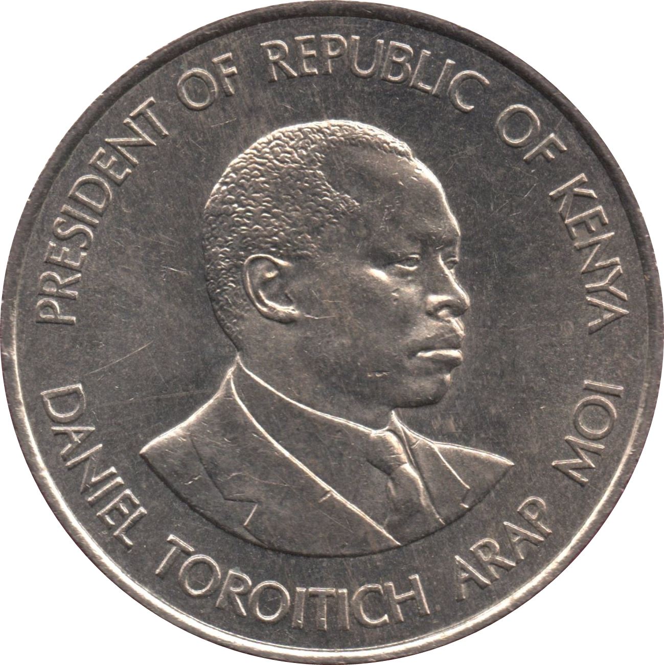 Kenya 1 Shilling | President of Kenya 1989 - 2002 Coin | KM20 | 1978 - 1989