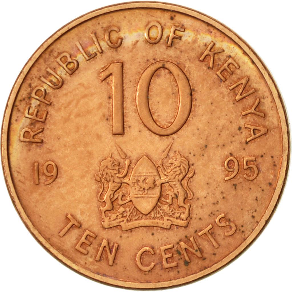 Kenya | 10 Cents Coin | Daniel Toroitich Arap Moi | KM31 | 1995