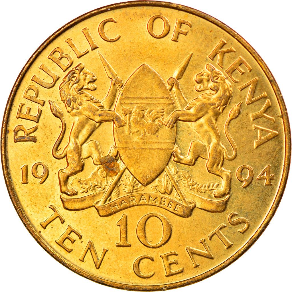 Kenya | 10 Cents Coin | East African Shield | KM18a | 1994