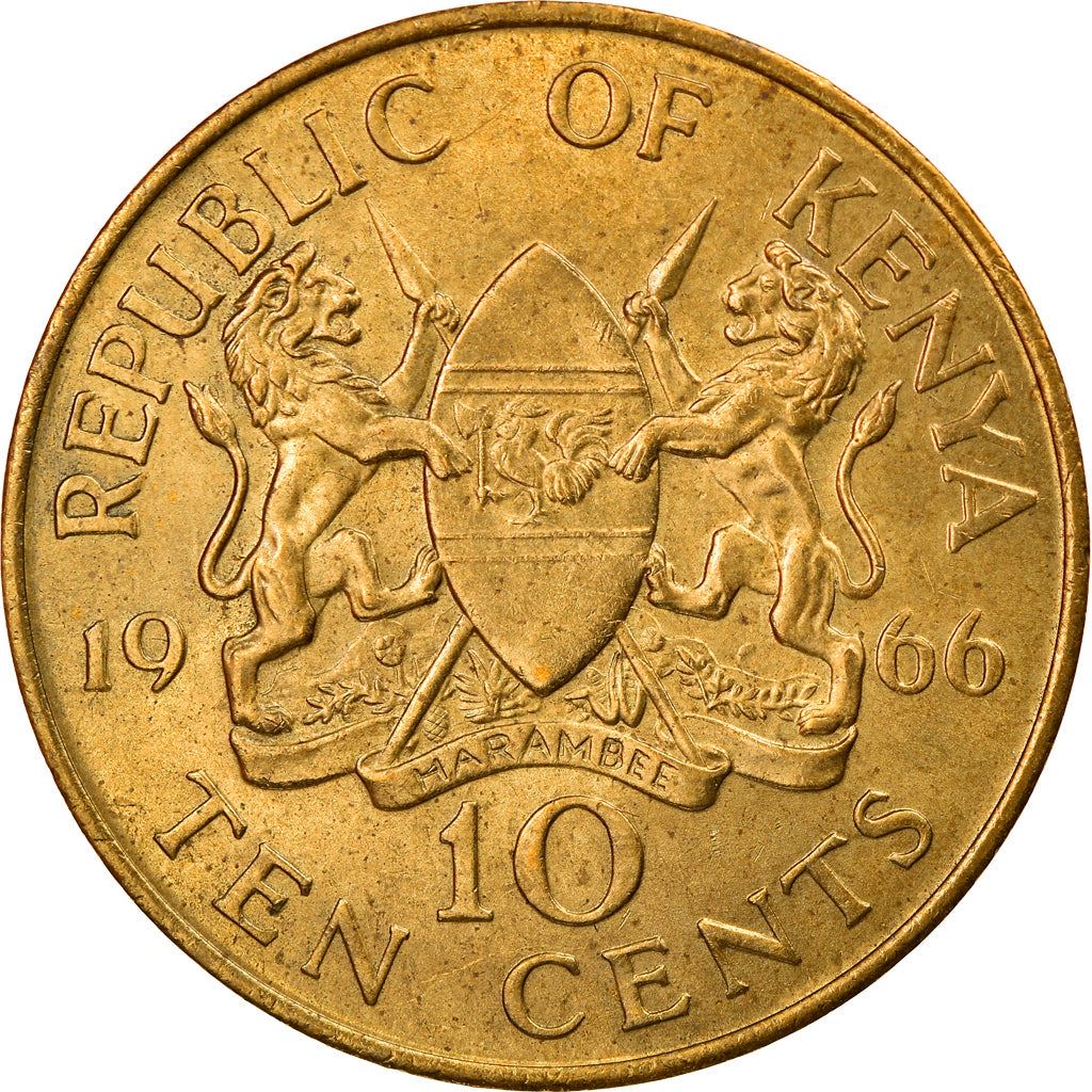 Kenya 10 Cents Coin | KM2 | 1966 - 1968