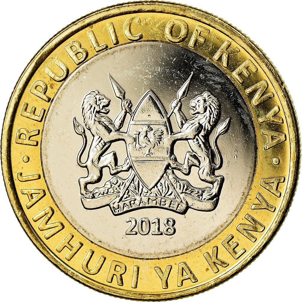 Kenya 10 Shillings Lion Coin | KM47 | 2018