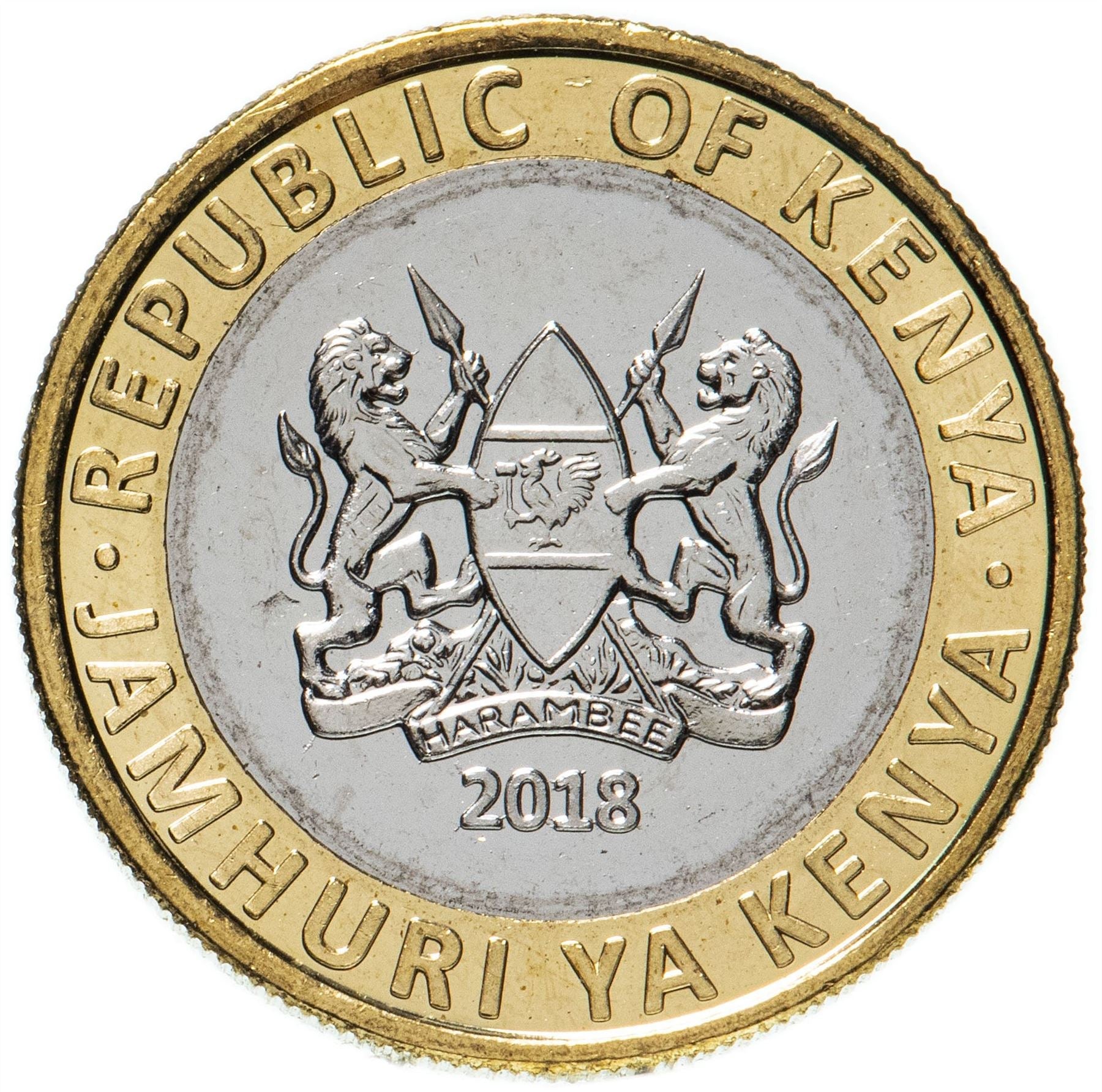 Kenya 10 Shillings Lion Coin | KM47 | 2018