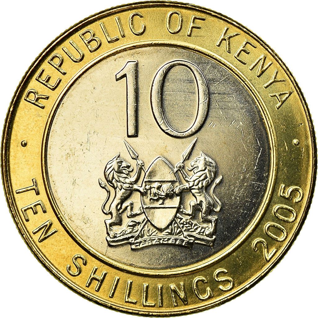 Kenya 10 Shillings | Mzee Jomo Kenyatta Coin | KM35.1 | 2005 - 2009