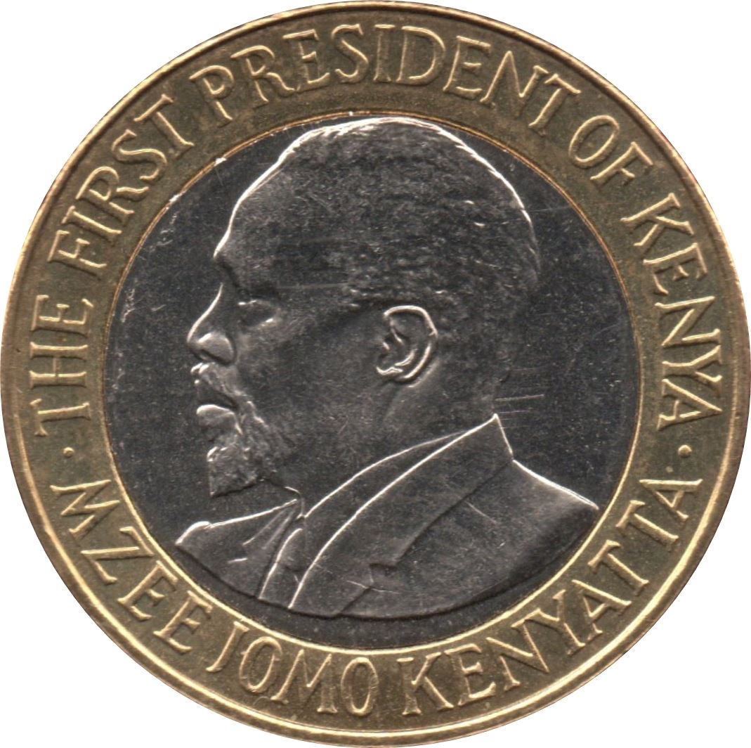 Kenya 10 Shillings | Mzee Jomo Kenyatta Coin | KM35.1 | 2005 - 2009