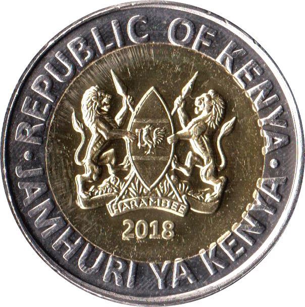 Kenya | 20 Shillings Coin | Elephant | KM48 | 2018