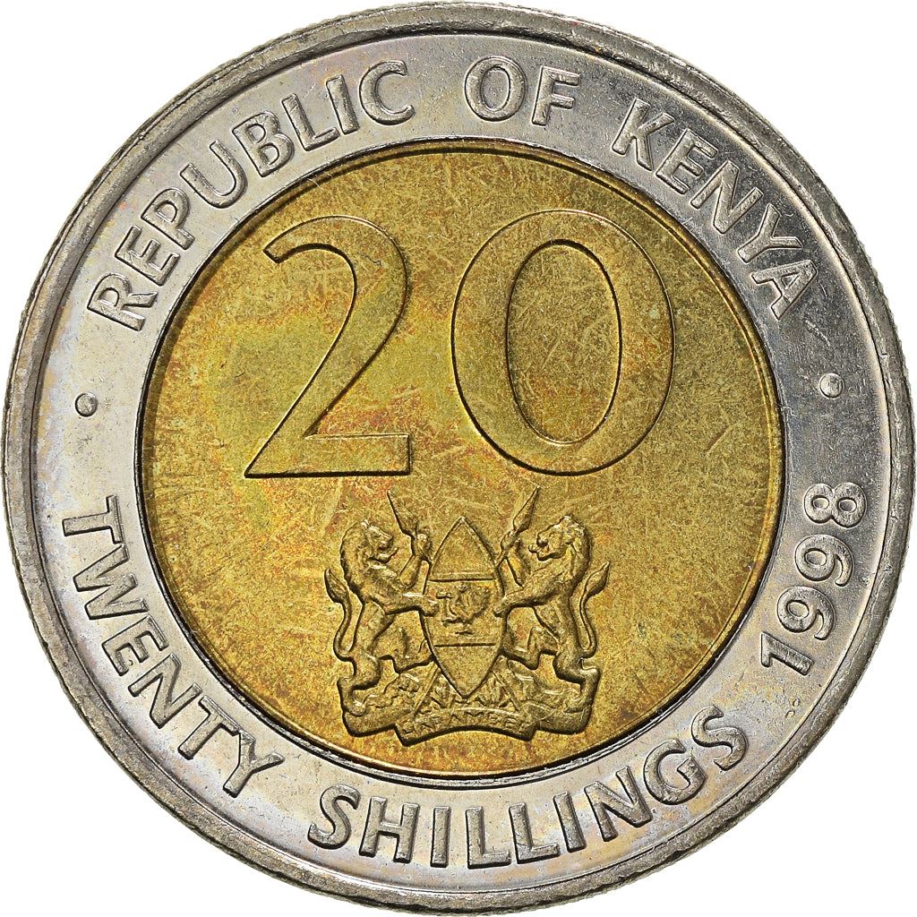 Kenya 20 Shillings Coin | KM32 | 1998