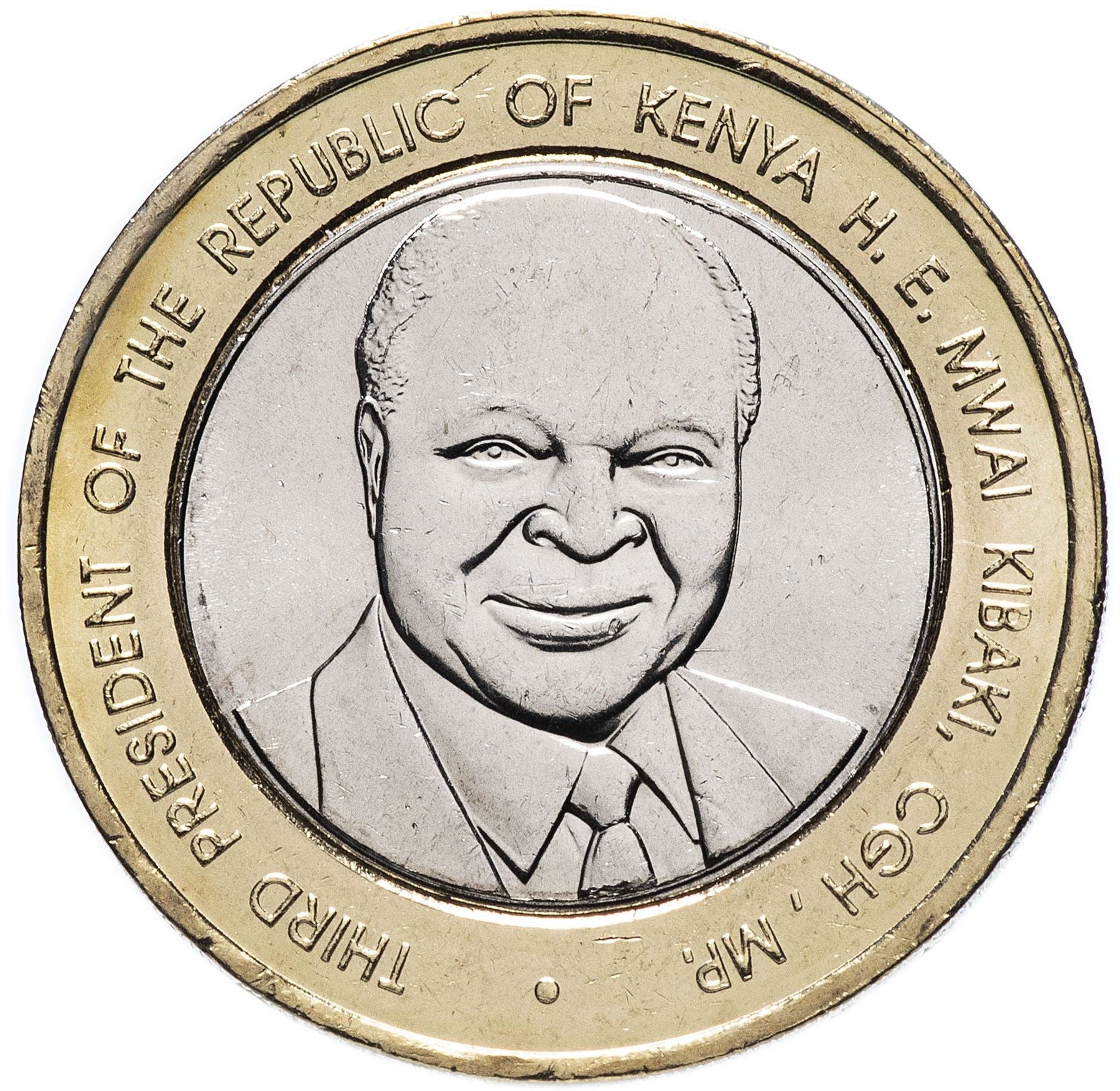 Kenya 40 Shillings | Independence | Mwai Kibaki Coin | KM33 | 2003