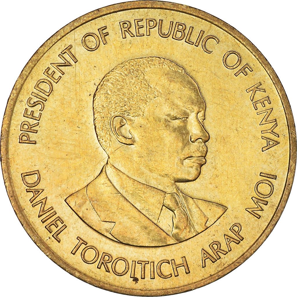 Kenya 5 Cents | President of Kenya 1989 - 2002 Coin | KM17 | 1978 - 1991