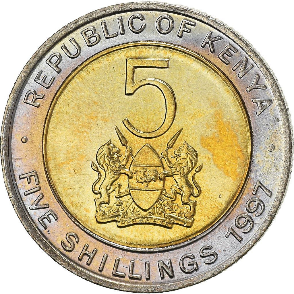 Kenya 5 Shillings Coin | KM30 | 1995 - 1997