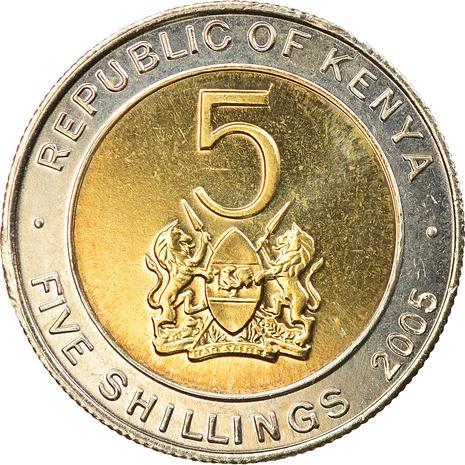 Kenya 5 Shillings | M.J.Kenyatta Coin | KM37.1 | 2005 - 2009