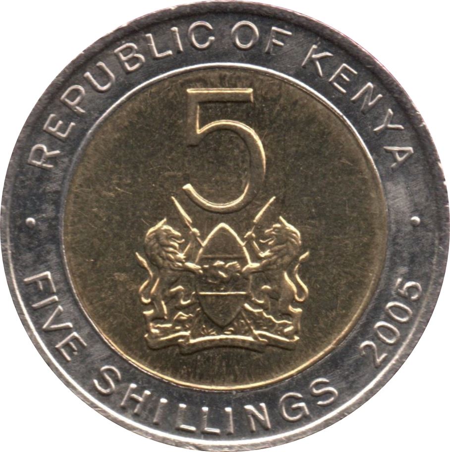 Kenya 5 Shillings | M.J.Kenyatta Coin | KM37.1 | 2005 - 2009