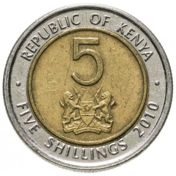 Kenya 5 Shillings | M.J.Kenyatta Coin | KM37.2 | 2010