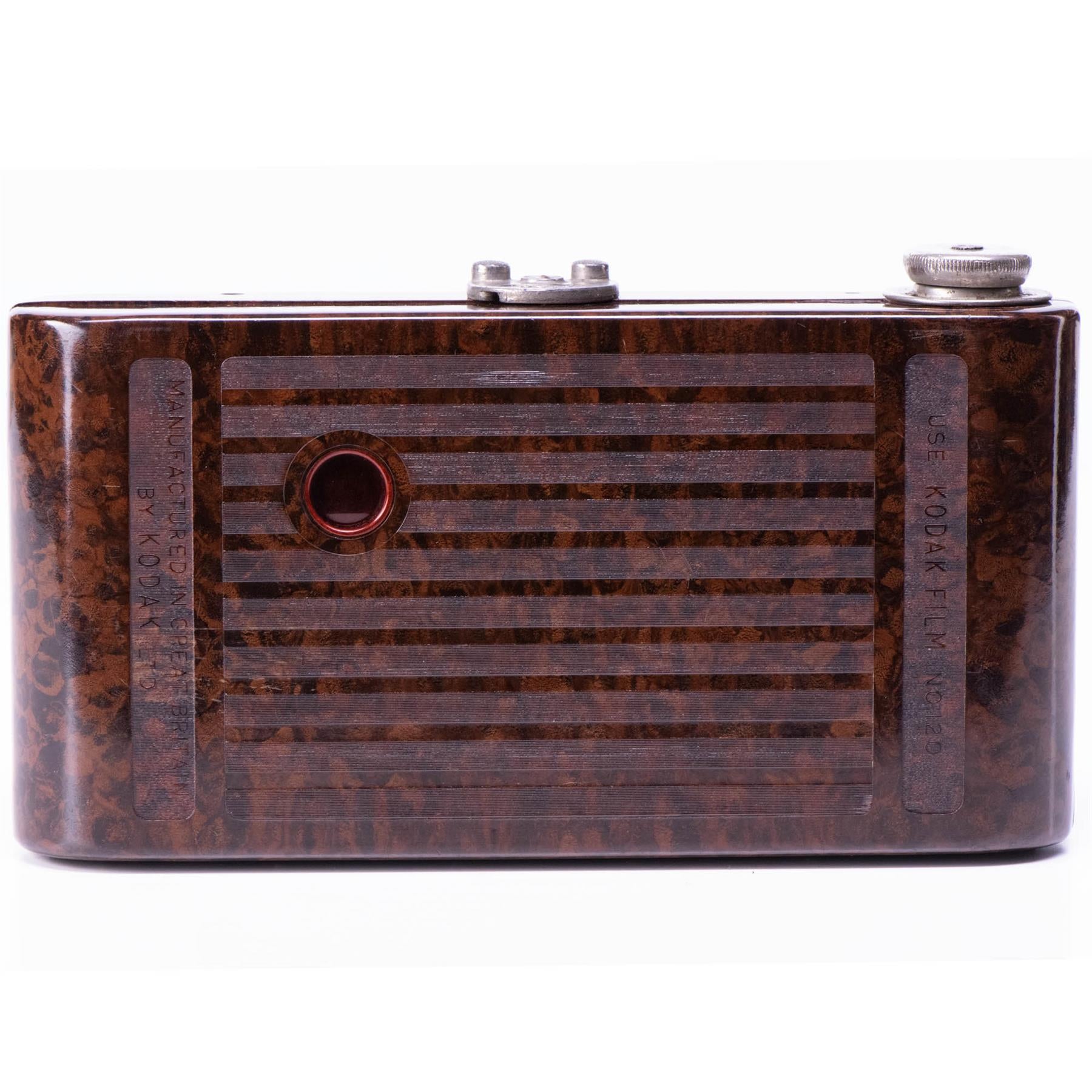 Kodak No. 2 Hawkette Camera | 105mm lens | Bakelite brown | Great Britain | 1930