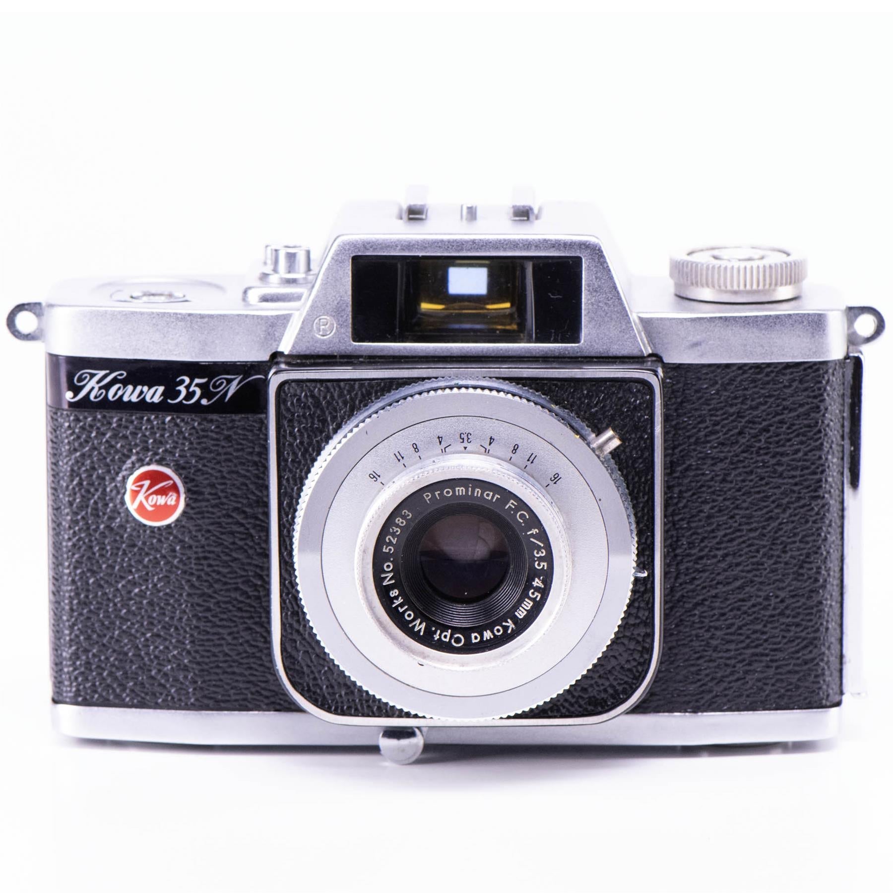 Kowa 35N Camera | Prominar F. C. 45mm f3.5 lens | White | Japan | 1960