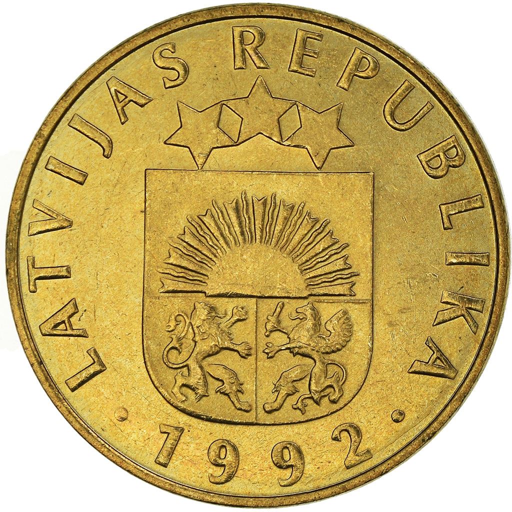 Latvia Coin Latvian 20 Santimu | KM22.1 | 1992 - 2009