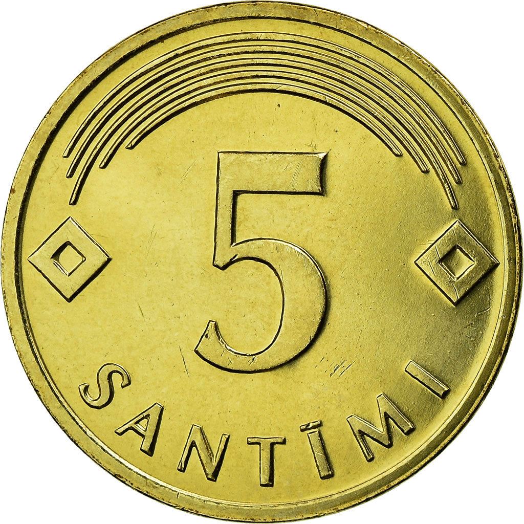 Latvia Coin Latvian 5 Santimi | KM16 | 1992 - 2009