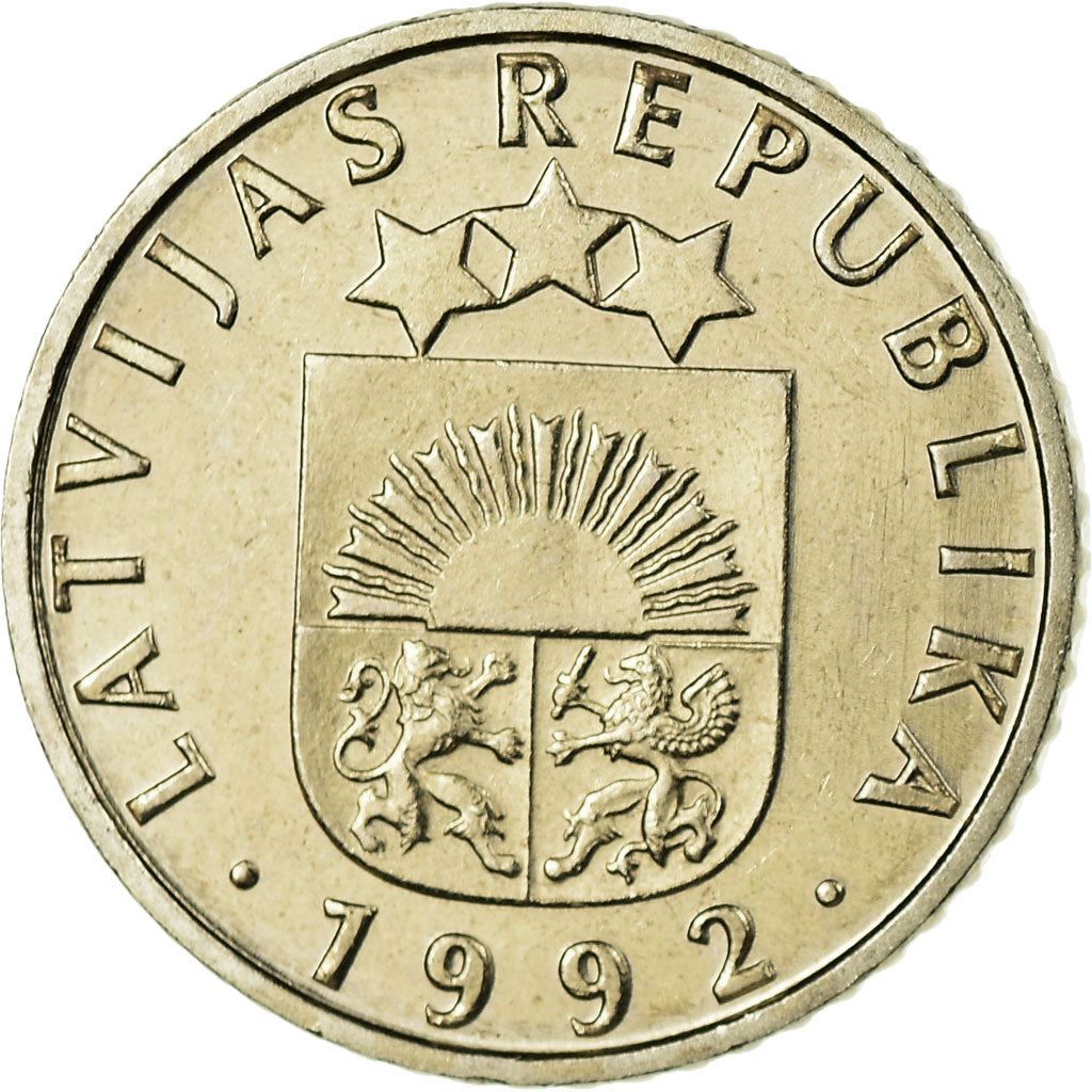 Latvia Coin Latvian 50 Santimu | Pine Tree | KM13 | 1992 - 2009