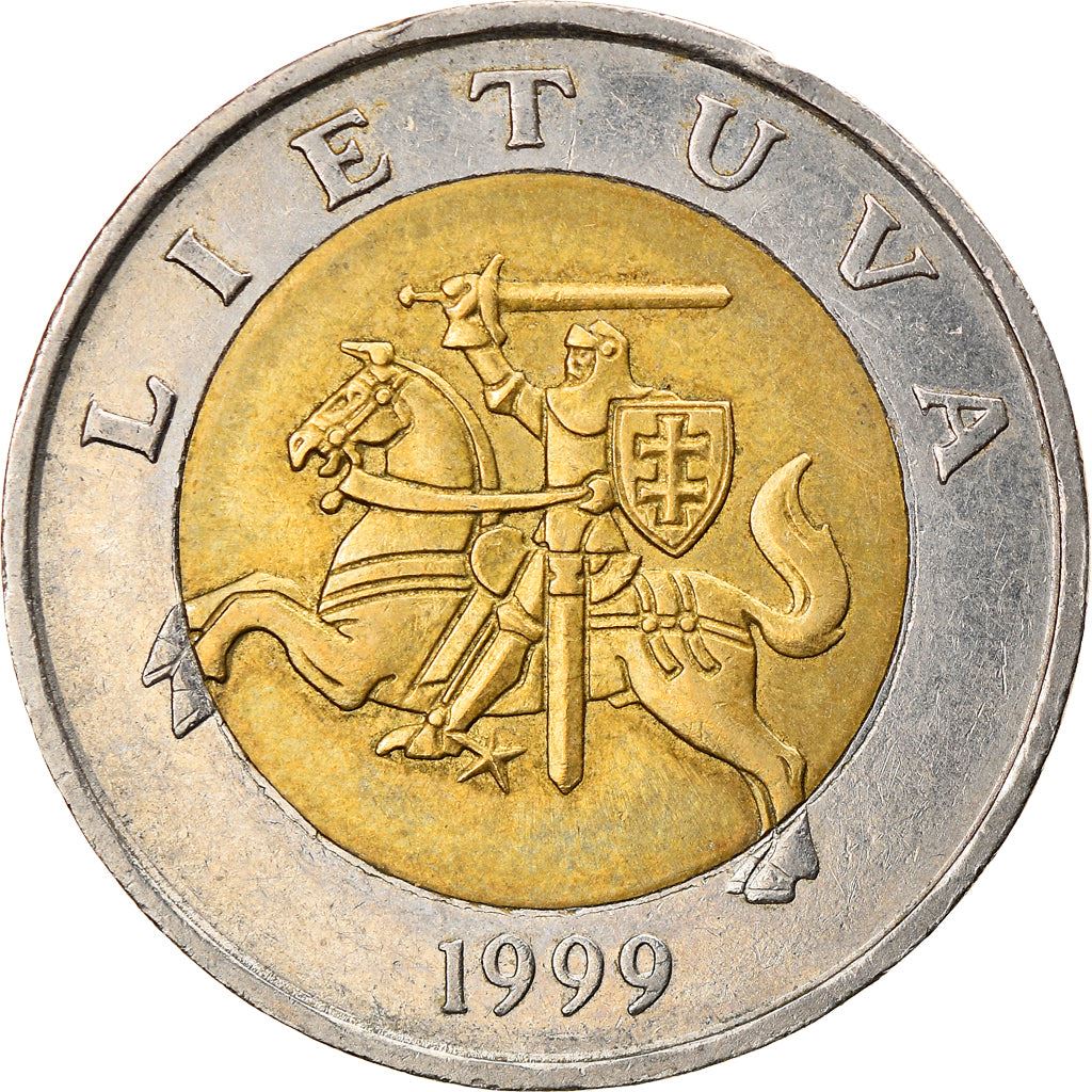 Lithuania 5 Litai Coin | Vytis | KM113 | 1998 - 2014