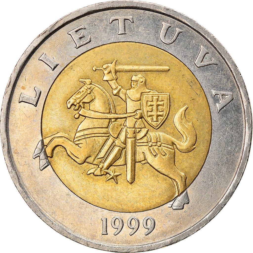 Lithuania 5 Litai Coin | Vytis | KM113 | 1998 - 2014