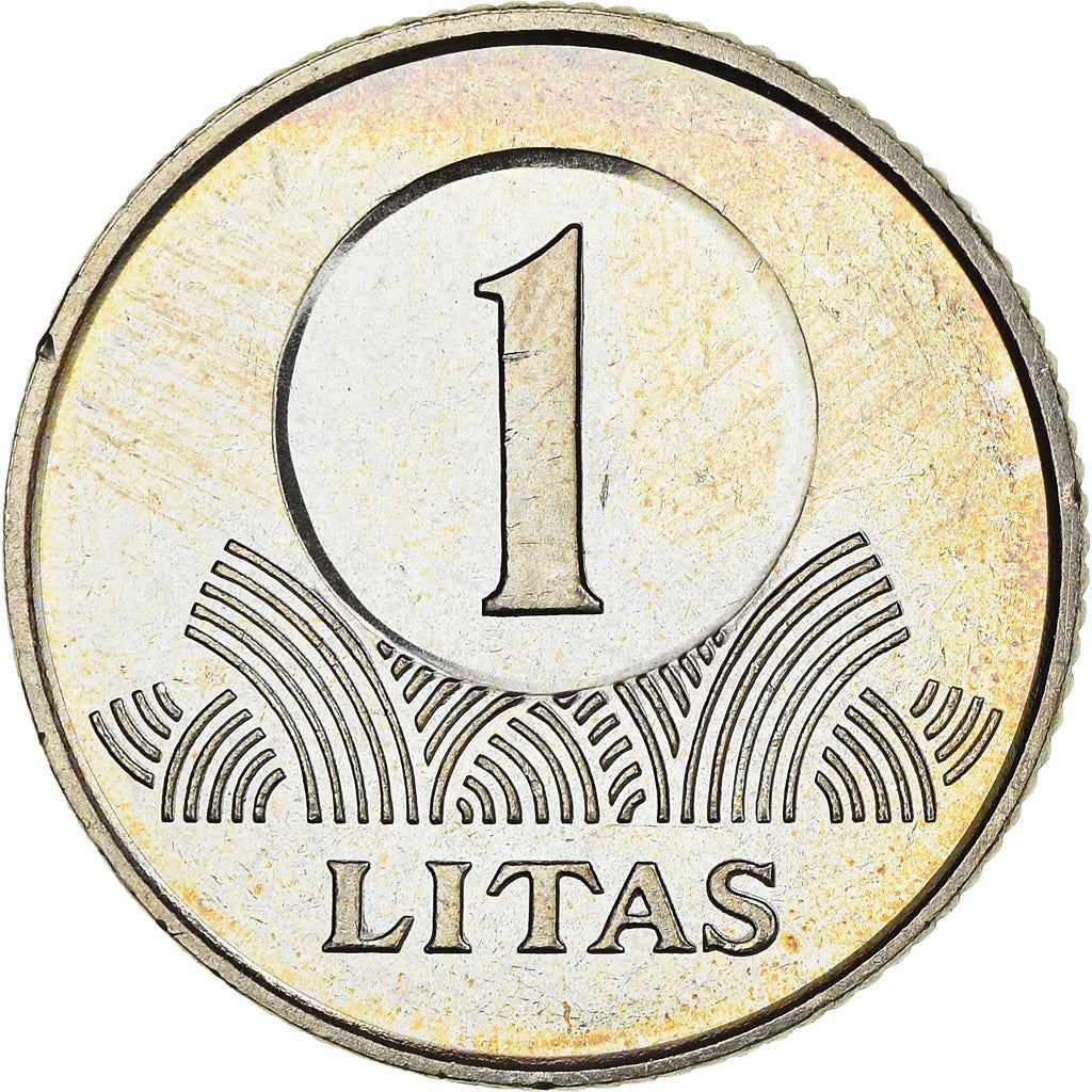 Lithuania Coin Lithuanian 1 Litas | Vytis | Knight | Horse | KM111 | 1998 - 2014