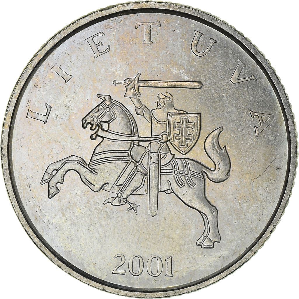 Lithuania Coin Lithuanian 1 Litas | Vytis | Knight | Horse | KM111 | 1998 - 2014