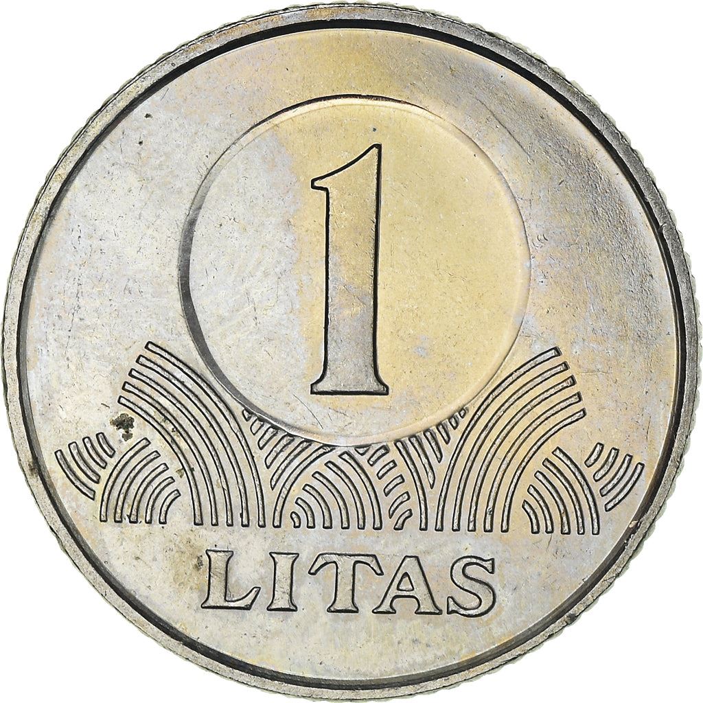 Lithuania Coin Lithuanian 1 Litas | Vytis | Knight | Horse | KM111 | 1998 - 2014