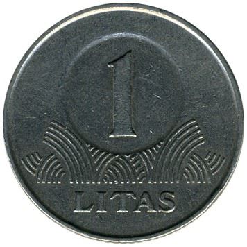 Lithuania Coin Lithuanian 1 Litas | Vytis | Knight | Horse | KM111 | 1998 - 2014