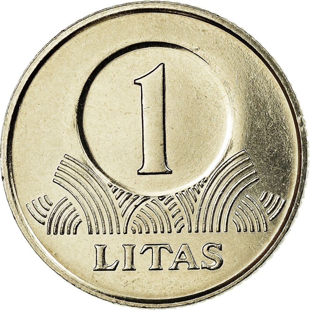 Lithuania Coin Lithuanian 1 Litas | Vytis | Knight | Horse | KM111 | 1998 - 2014