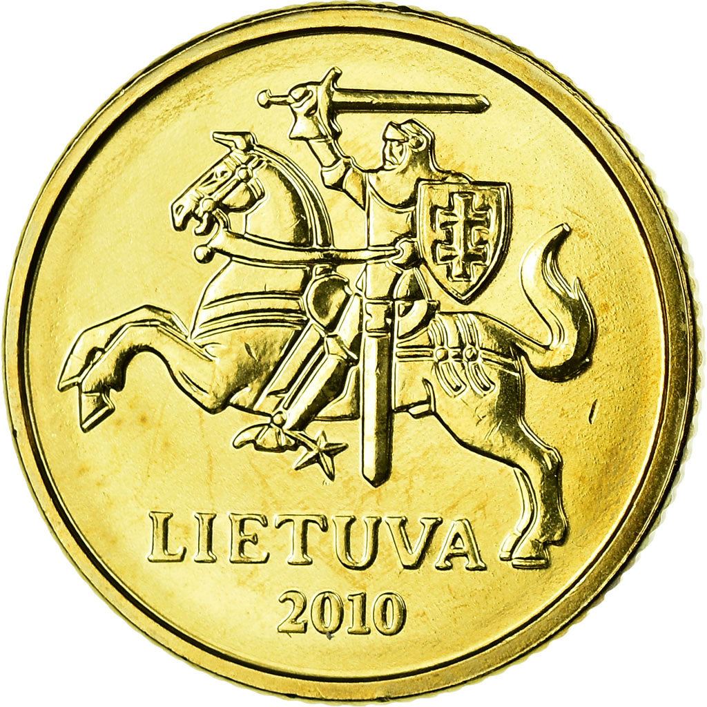 Lithuania Coin Lithuanian 10 Centų | Vytis | Knight | Horse | KM106 | 1997 - 2014