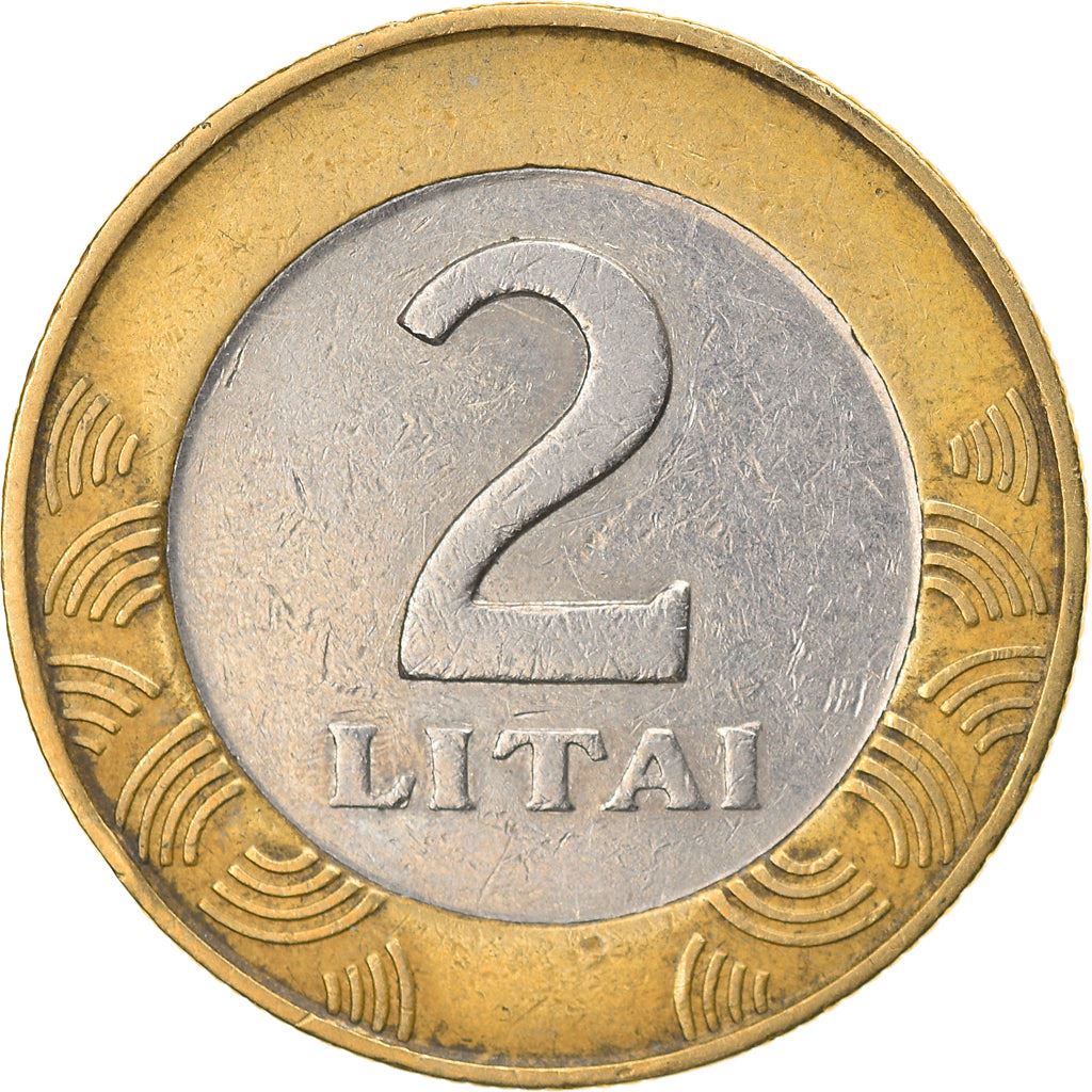 Lithuania Coin Lithuanian 2 Litai | Vytis | Horse | Knight | KM112 | 1998 - 2014