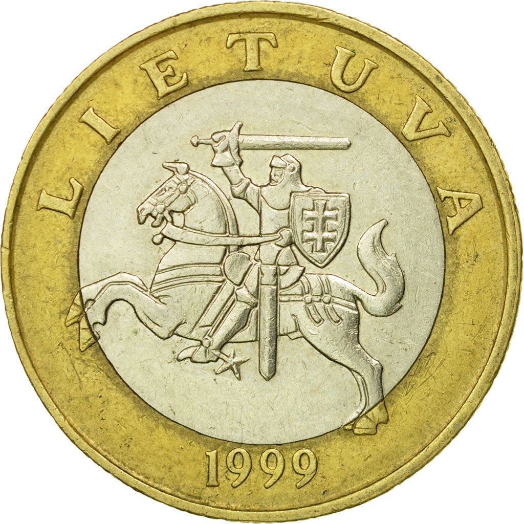 Lithuania Coin Lithuanian 2 Litai | Vytis | Horse | Knight | KM112 | 1998 - 2014