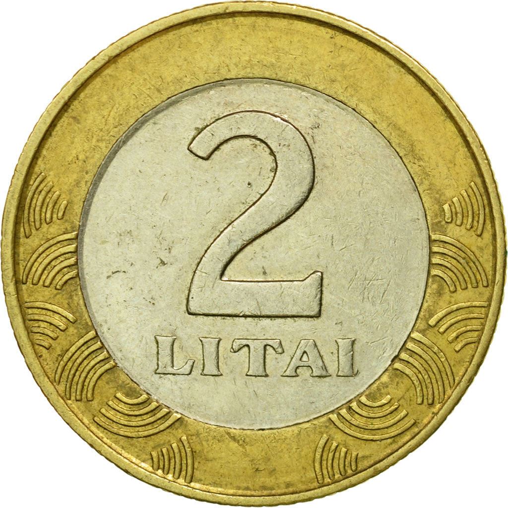 Lithuania Coin Lithuanian 2 Litai | Vytis | Horse | Knight | KM112 | 1998 - 2014