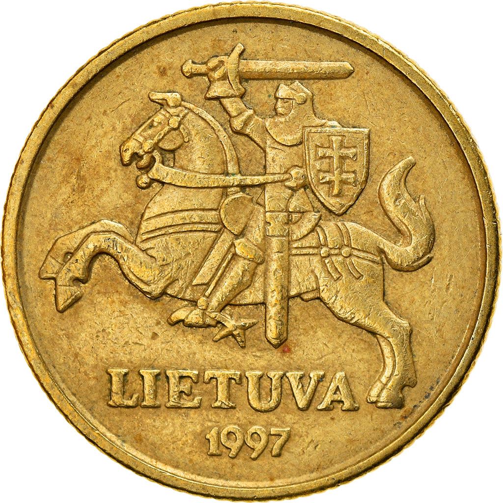 Lithuania Coin Lithuanian 20 Centų | Vytis | Knight | Horse | KM107 | 1997 - 2014