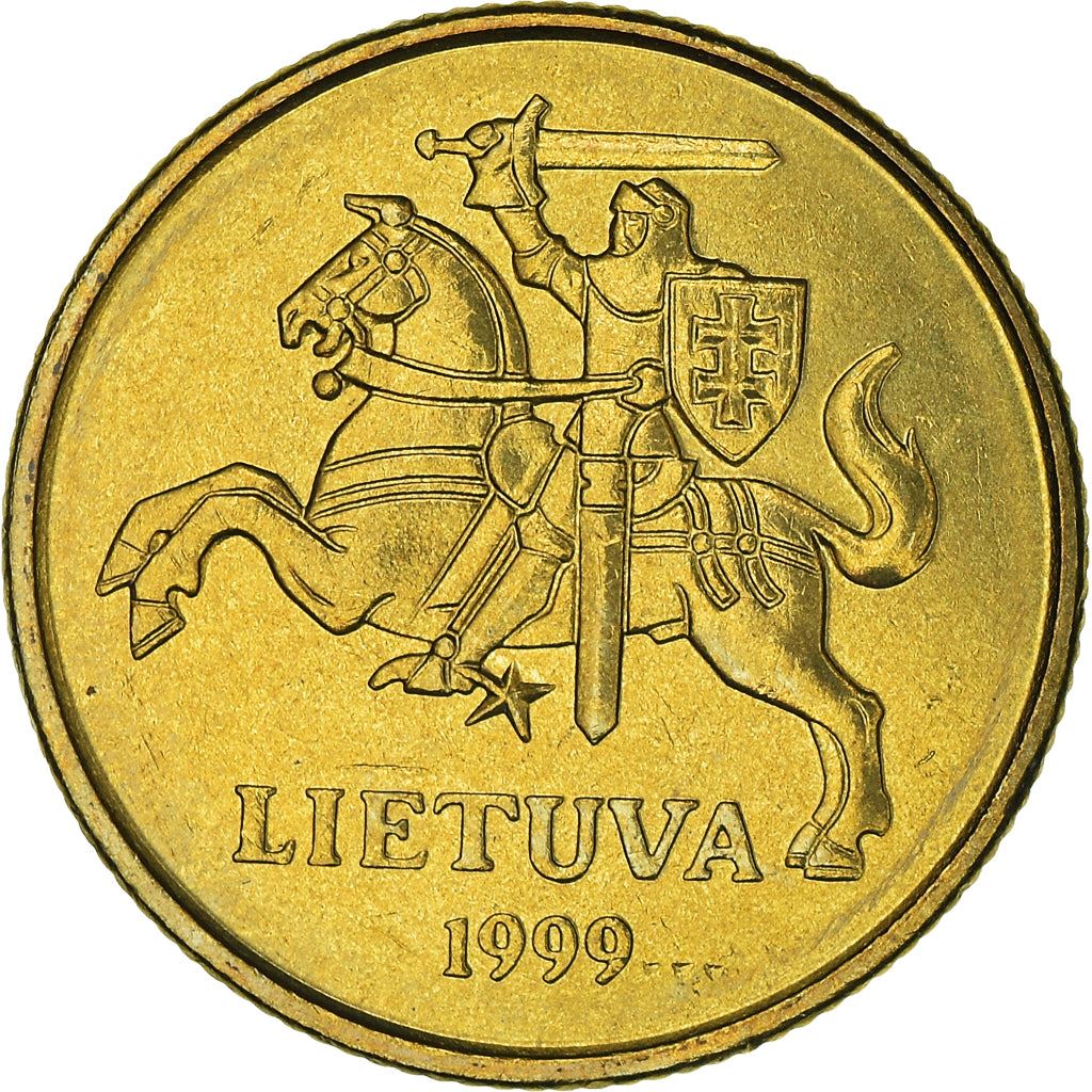 Lithuania Coin Lithuanian 20 Centų | Vytis | Knight | Horse | KM107 | 1997 - 2014