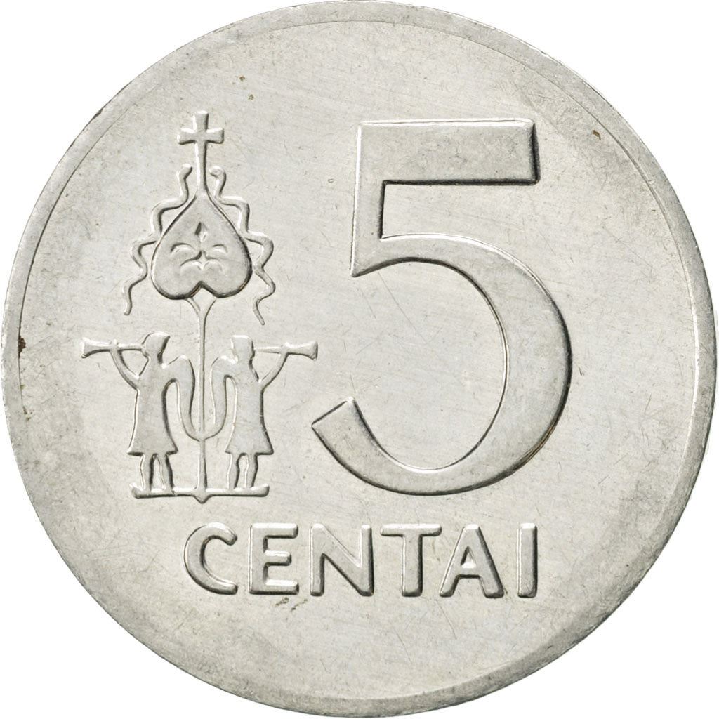 Lithuania Coin Lithuanian 5 Centai | Vytis | Horse | Knight | KM87 | 1991