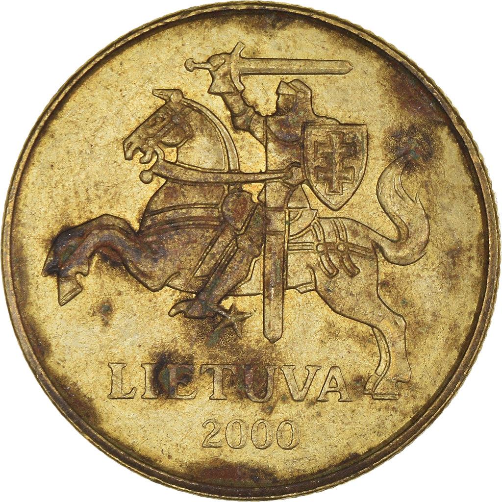 Lithuania Coin Lithuanian 50 Centų | Vytis | Knight | Horse | KM108 | 1997 - 2014