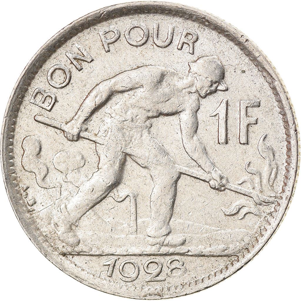 Luxembourg 1 Franc Coin | Grand Duchess Charlotte | 1924 - 1935