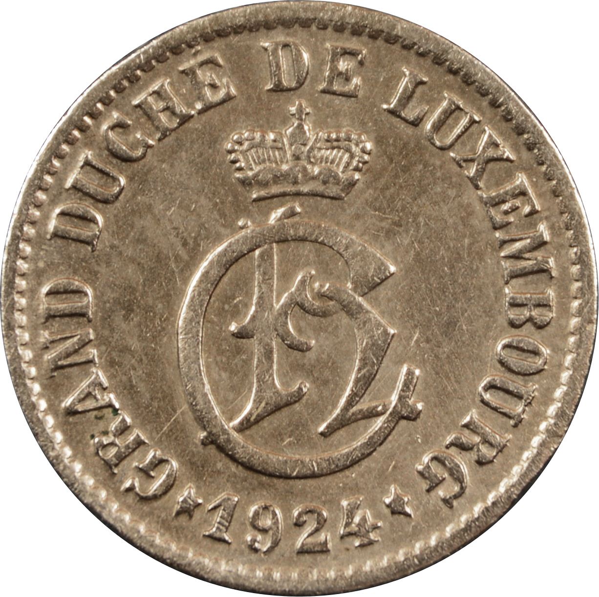 Luxembourg | 5 Centimes Coin | Charlotte | KM33 | 1924